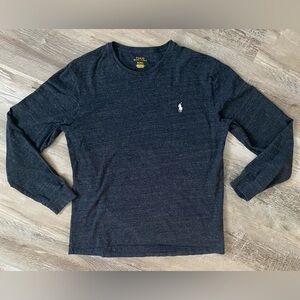 Polo Ralph Lauren Men's Navy Long Sleeve Crew Neck T-Shirt Size M